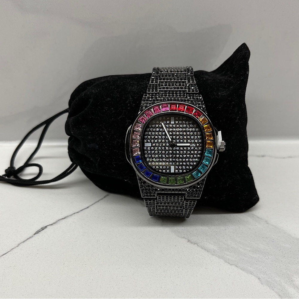 Iced Out PP style watch